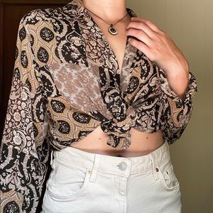 Vintage Print Blouse